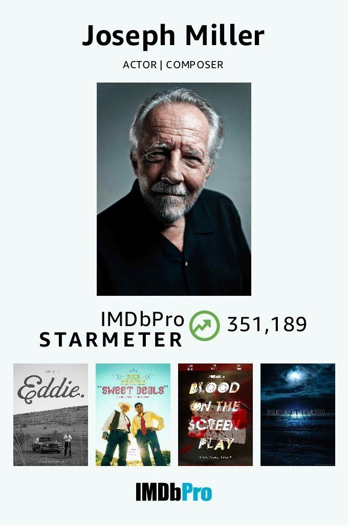Joseph Miller's IMDbPro profile card